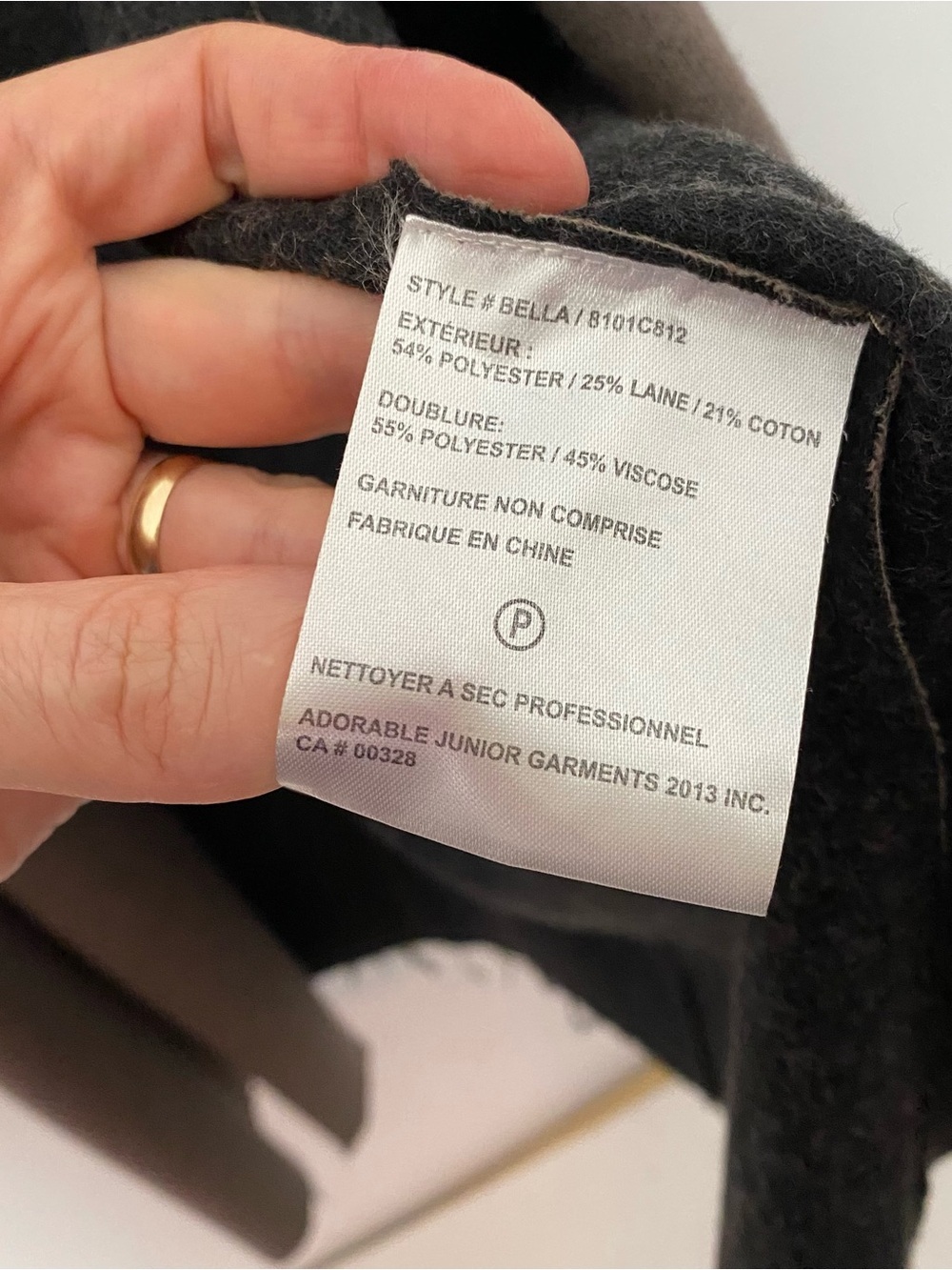 Sosken Bella Coat Trench Jacket Womens Size XL 4 Taupe Gray Pockets Open Front - Picture 8 of 13